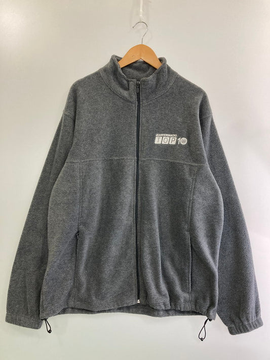 【中古品】【メンズ】 QUARTER SNACKS L/S FULL ZIP FLEECE JACKET クウォータースナックス ロングスリーブ フルジップ フリースジャケット アウター 142-250212-yn-15-min サイズ：XL カラー：グレー 万代Net店