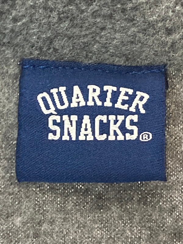 【中古品】【メンズ】  QUARTER SNACKS L/S FULL ZIP FLEECE JACKET クウォータースナックス ロングスリーブ フルジップ フリースジャケット アウター 142-250212-yn-15-min サイズ：XL カラー：グレー 万代Net店