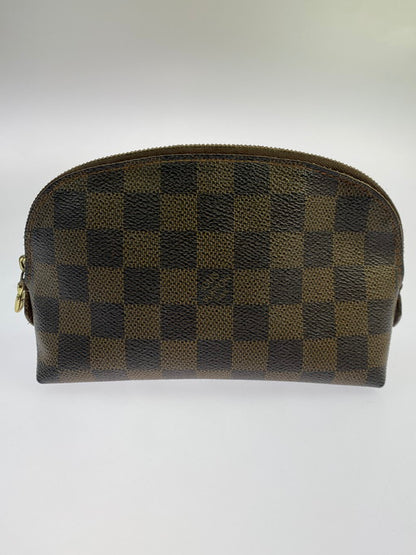 【中古品】【レディース】 LOUIS VUITTON ルイ・ヴィトン ダミエ/ポシェット・コスメティック PM N47516 CA1014 ポーチ 179-250204-yn-19-min カラー：ブラウン 万代Net店