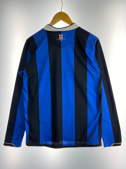 【中古品】【メンズ】  INTER インテル 00S GAME SHIRT ゲームシャツ 長袖シャツ 146-250221-me-13-min サイズ：M カラー：ブラック/ブルー 万代Net店