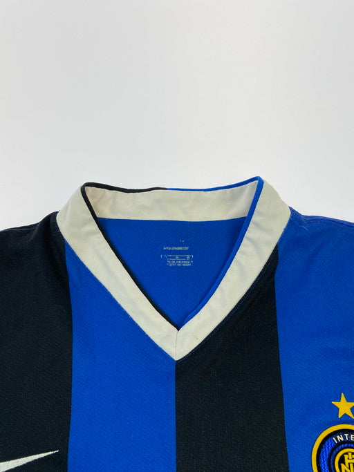 【中古品】【メンズ】  INTER インテル 00S GAME SHIRT ゲームシャツ 長袖シャツ 146-250221-me-13-min サイズ：M カラー：ブラック/ブルー 万代Net店