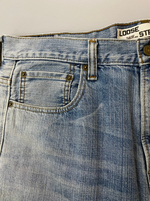 【中古品】【メンズ】 Levi's リーバイス 569 LOOSE STRAIGHT DENIM PANT デニムパンツ 157-250223-ks-08-min サイズ：34×32 カラー：インディゴ 万代Net店