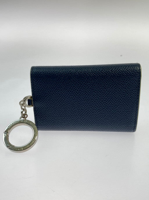 【中古品】【メンズ/レディース】 BVLGARI ブルガリ 6連キーケース キーリング付 290972 キーケース 181-250204-jt-20-min カラー：ネイビー/オフホワイト 万代Net店