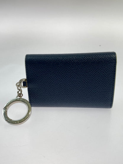 【中古品】【メンズ/レディース】 BVLGARI ブルガリ 6連キーケース キーリング付 290972 キーケース 181-250204-jt-20-min カラー：ネイビー/オフホワイト 万代Net店