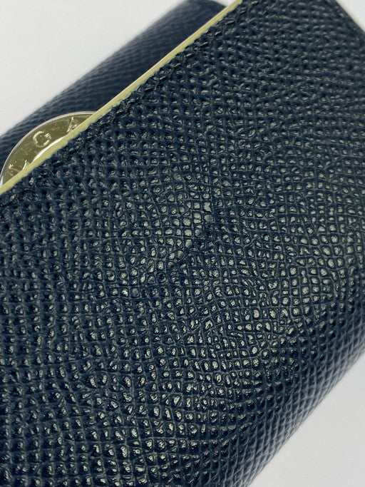 【中古品】【メンズ/レディース】 BVLGARI ブルガリ 6連キーケース キーリング付 290972 キーケース 181-250204-jt-20-min カラー：ネイビー/オフホワイト 万代Net店