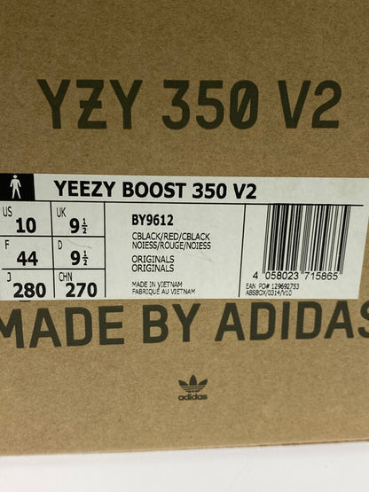 【中古品】【メンズ】 adidas アディダス YEEZY BOOST 350 V2  BY9612 イージーブースト スニーカー 靴 161-250204-jt-10-min サイズ：US10　28.0cm カラー：BLACK /RED/BLACK 万代Net店