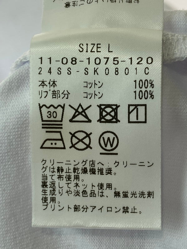 【中古美品】【メンズ】  SSZ CUBE PRINT TEE エスエスズィー キューブ プリント Tシャツ 半袖Tシャツ トップス 142-250204-yn-23-min サイズ：L カラー：ホワイト 万代Net店