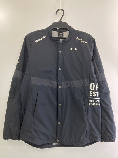 【中古品】【メンズ】 OAKLEY オークリー STW WIND JACKET FOA404680 ウィンド ジャケット アウター 148-250205-yn-25-min サイズ：M カラー：ブラック 万代Net店