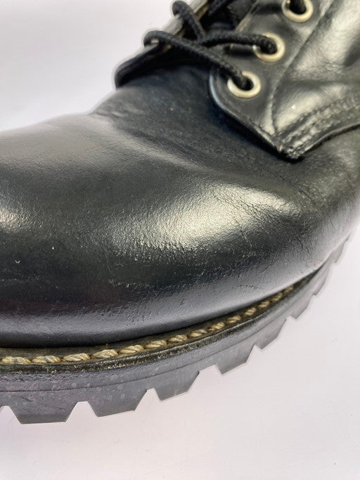 【中古品】【メンズ】 RED WING レッドウィング CLASSIC ROUND VIBRAM  D8165 USA製 レースアップブーツ クラシックラウンド ブーツ 靴 164-250213-jt-16-min サイズ：US 8 カラー：ブラック 万代Net店