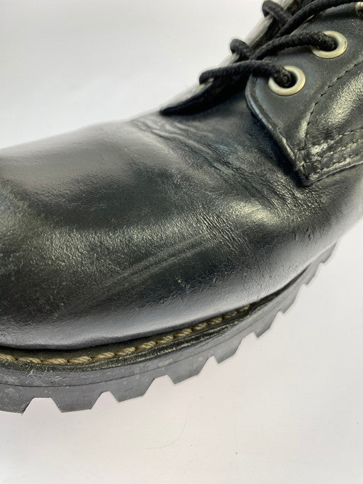 【中古品】【メンズ】 RED WING レッドウィング CLASSIC ROUND VIBRAM  D8165 USA製 レースアップブーツ クラシックラウンド ブーツ 靴 164-250213-jt-16-min サイズ：US 8 カラー：ブラック 万代Net店