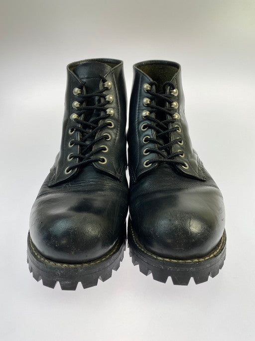 【中古品】【メンズ】 RED WING レッドウィング CLASSIC ROUND VIBRAM  D8165 USA製 レースアップブーツ クラシックラウンド ブーツ 靴 164-250213-jt-16-min サイズ：US 8 カラー：ブラック 万代Net店