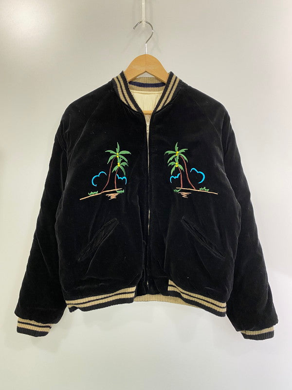 【中古品】【メンズ】  TAILOR 東洋 テーラー東洋 TT10797 港商 REVERSIBLE SOUVENIR JACKET HONOLULU×SKULL リバーシブルジャケット 145-250209-ks-19-min サイズ：中 カラー：ブラック/ホワイト 万代Net店