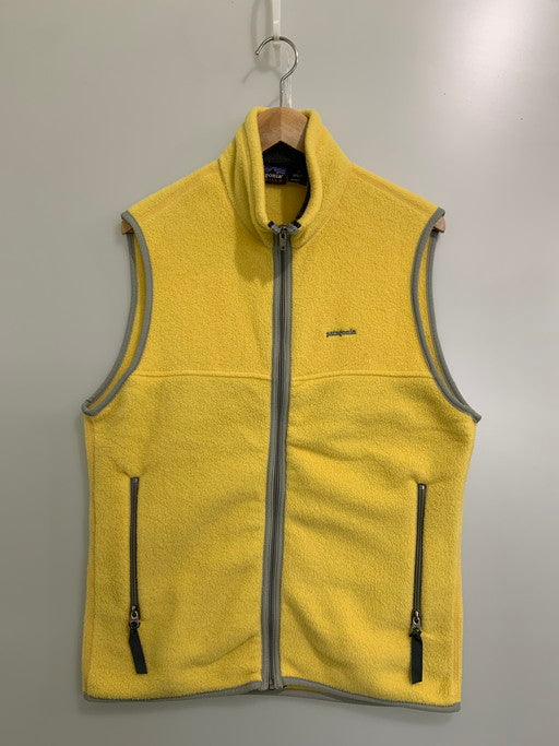 【中古品】【メンズ】 patagonia パタゴニア SYNCHILLA FLEECE VEST 25182 シンチラフリースベスト ライトアウター 144-250205-yn-32-min サイズ：S カラー：イエロー 万代Net店