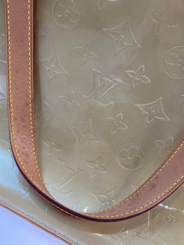 【中古品】【レディース】 LOUIS VUITTON ルイ・ヴィトン ヴェルニ ヒューストン  M91004 LM0032 ハンドバッグ カバン 179-250213-jt-13-min カラー：ベージュ系 万代Net店