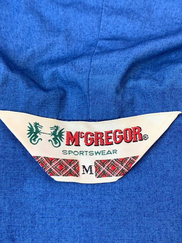 【現状渡し品】【メンズ】 MCGREGOR マックレガー W11-2409 三角タグ COTTON HOODED JACKET コットンフーディジャケット アウター 146-260610-kt-11-min サイズ：M カラー：ブルー 万代Net店