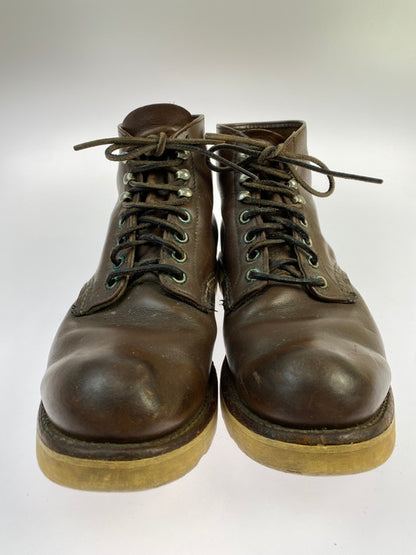 【中古品】【メンズ】 RED WING レッドウィング WORK BOOTS ワークブーツ 靴 164-250214-yn-01-min サイズ：8 D カラー：ブラウン 万代Net店