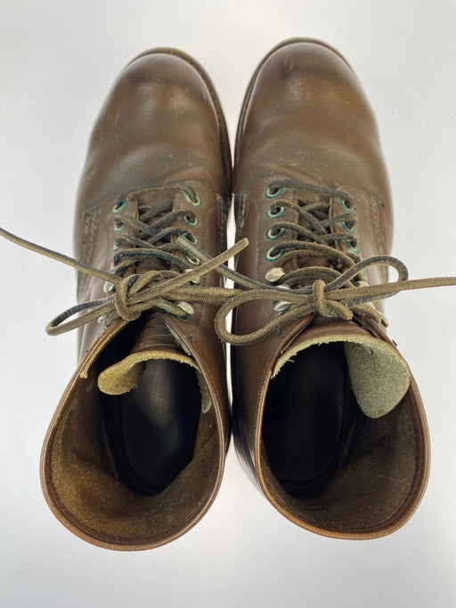 【中古品】【メンズ】 RED WING レッドウィング WORK BOOTS ワークブーツ 靴 164-250214-yn-01-min サイズ：8 D カラー：ブラウン 万代Net店