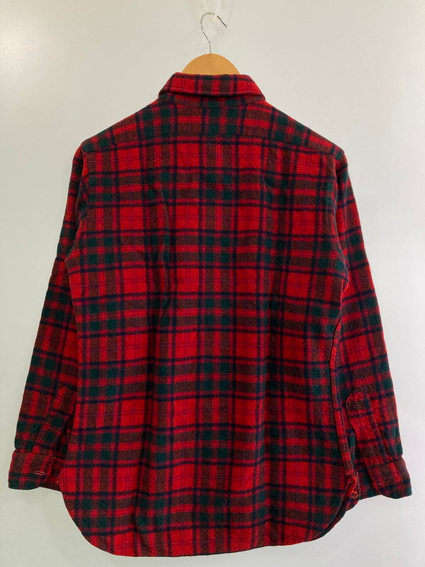 【現状渡し品】【メンズ】 PENDLETON ペンドルトン 70S CHECK SHIRT チェックシャツ トップス 146-250222-ks-04-min サイズ：M カラー：レッド 万代Net店