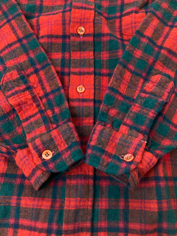 【現状渡し品】【メンズ】 PENDLETON ペンドルトン 70S CHECK SHIRT チェックシャツ トップス 146-250222-ks-04-min サイズ：M カラー：レッド 万代Net店