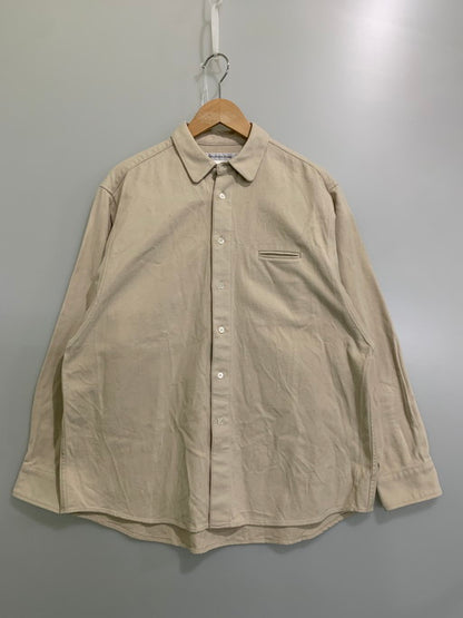 【中古品】【メンズ】  EEL PRODUCT RANKARASAN KAZE ROUNDCOLLARSHIRT  SE-21464 イール ランカラサン ラウンドカラーシャツ トップス 140-250225-yn-03-min サイズ：S カラー：アイボリー 万代Net店