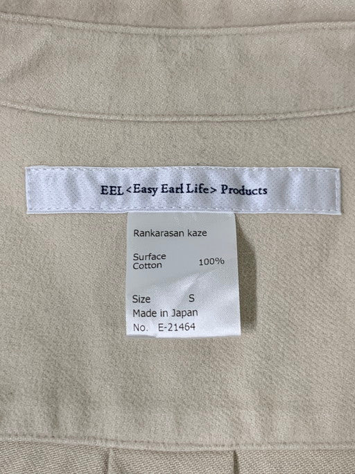 【中古品】【メンズ】  EEL PRODUCT RANKARASAN KAZE ROUNDCOLLARSHIRT  SE-21464 イール ランカラサン ラウンドカラーシャツ トップス 140-250225-yn-03-min サイズ：S カラー：アイボリー 万代Net店