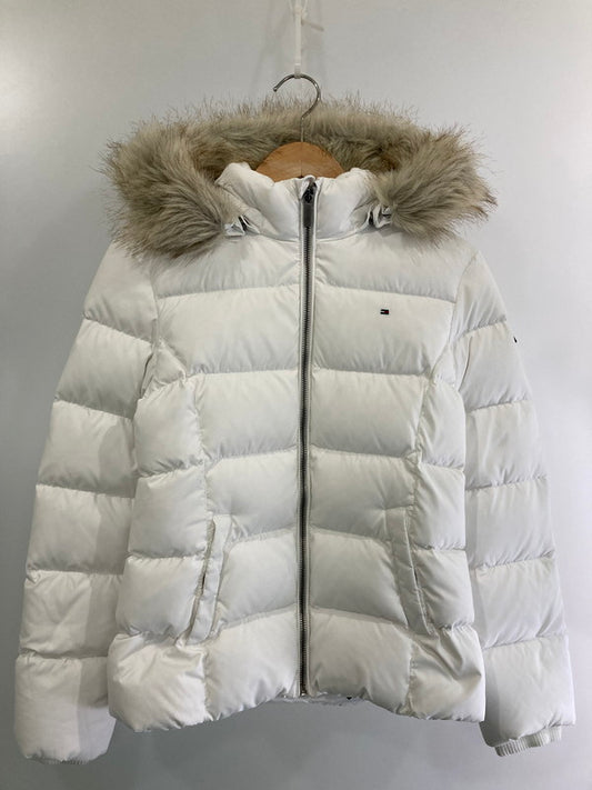 【中古品】【レディース】 TOMMY HILFIGER トミーヒルフィガー DOWN JACKET KG0KG04682-123 ダウンジャケット アウター 169-250212-yn-01-min カラー：ホワイト 万代Net店