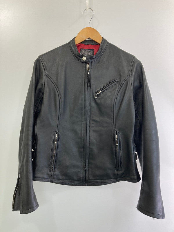 【中古品】【メンズ】  K’S LEATHER ケーズレザー RIDERS JACKET  LDNKLS3 カドヤ ライダースジャケット メンズ バイク用 レザージャケット アウター 145-250205-em-17-min サイズ：M カラー：ブラック 万代Net店