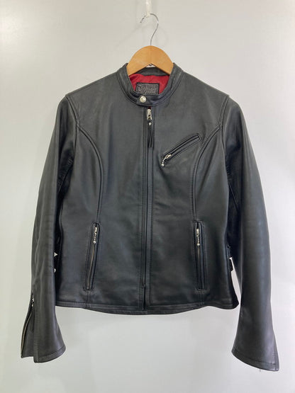 【中古品】【メンズ】  K’S LEATHER ケーズレザー RIDERS JACKET  LDNKLS3 カドヤ ライダースジャケット メンズ バイク用 レザージャケット アウター 145-250205-em-17-min サイズ：M カラー：ブラック 万代Net店