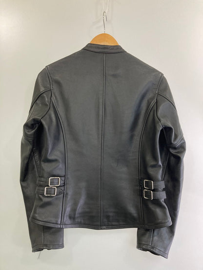 【中古品】【メンズ】  K’S LEATHER ケーズレザー RIDERS JACKET  LDNKLS3 カドヤ ライダースジャケット メンズ バイク用 レザージャケット アウター 145-250205-em-17-min サイズ：M カラー：ブラック 万代Net店