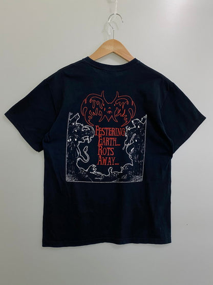 【中古品】【メンズ】 FUNERUS 00S FESTERING EARTH TEE 半袖Tシャツ トップス 146-250206-ks-15-min サイズ：M カラー：ネイビー 万代Net店