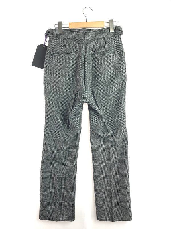 【中古品】【メンズ】 Needles ニードルス SIDE TAB TROUSER POLY GLEN PLAID NS143 サイド タブ トラウザーパンツ グレンチェック ボトムス 151-260111-na-01-tag サイズ：XS カラー：グレー系 万代Net店