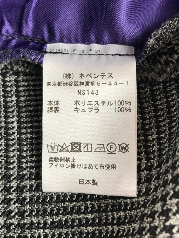 【中古品】【メンズ】 Needles ニードルス SIDE TAB TROUSER POLY GLEN PLAID NS143 サイド タブ トラウザーパンツ グレンチェック ボトムス 151-260111-na-01-tag サイズ：XS カラー：グレー系 万代Net店