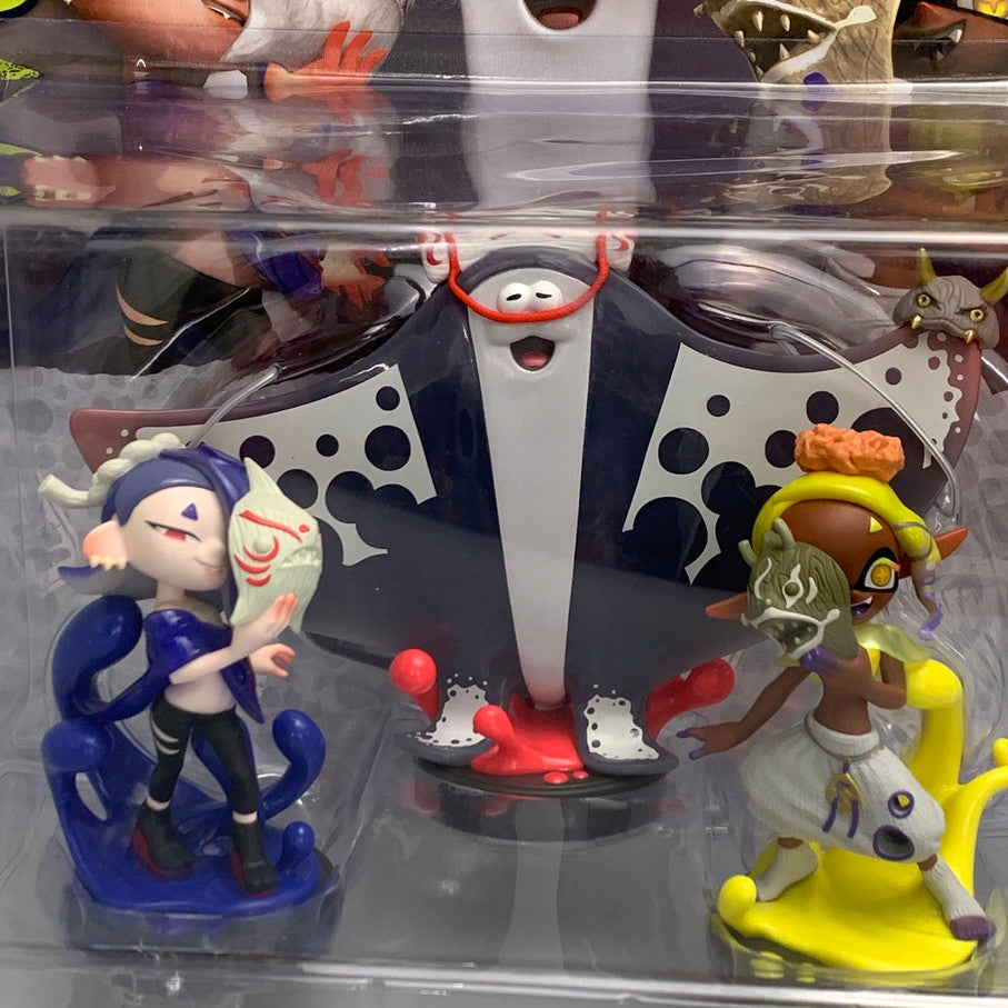 【中古品】 ニンテンドー amiibo すりみ連合セット[フウカ ウツホ マンタロー]（スプラトゥーンシリーズ） ゲーム周辺機器 任天堂 フィギュア 024-260306-em-02-min 万代Net店