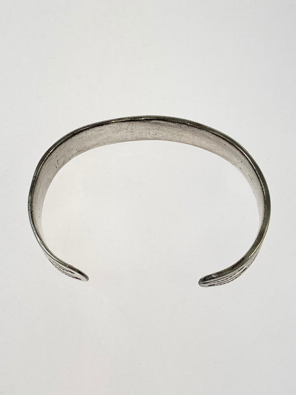 【中古品】【メンズ/レディース】  NAVAJO ナバホ STAMPED INGOT SILVER CUFF BRACELET C.1890～ スタンプド インゴット シルバー カフ ブレスレット インディアンジュエリー 191-250213-jt-04-min カラー：シルバー 万代Net店