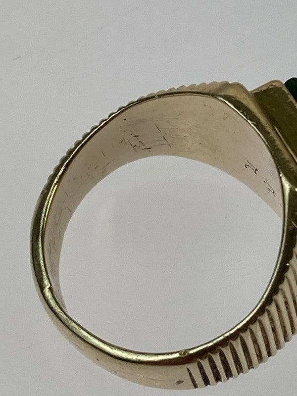 【中古品】【メンズ/レディース】  ZUNI GOLD RING ズニ族 ゴールド リング 指輪 191-250213-jt-03-min サイズ：14号 カラー：ゴールド 万代Net店