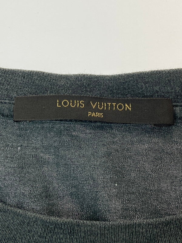 【中古品】【メンズ/レディース】 LOUIS VUITTON ルイ・ヴィトン LOGO L S TEE ロングスリーブティー 長袖Tシャツ ロンT  141-250205-em-02-min サイズ：XS カラー：グレー 万代Net店