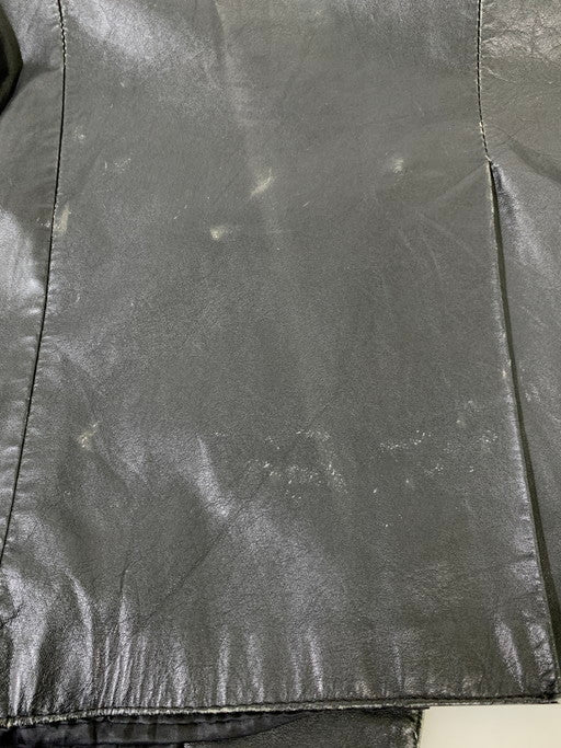 【現状渡し品】【メンズ】 USED DESIGN LEATHER JACKET デザイン レザージャケット アウター 146-250307-me-36-min サイズ：M カラー：ブラック 万代Net店