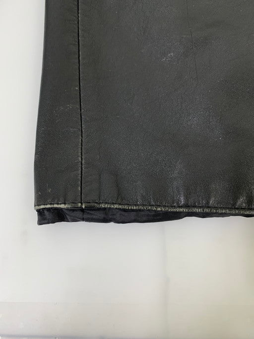 【現状渡し品】【メンズ】 USED DESIGN LEATHER JACKET デザイン レザージャケット アウター 146-250307-me-36-min サイズ：M カラー：ブラック 万代Net店