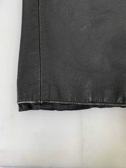 【現状渡し品】【メンズ】 USED DESIGN LEATHER JACKET デザイン レザージャケット アウター 146-250307-me-36-min サイズ：M カラー：ブラック 万代Net店