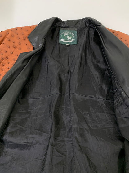 【現状渡し品】【メンズ】 USED DESIGN LEATHER JACKET デザイン レザージャケット アウター 146-250307-me-36-min サイズ：M カラー：ブラック 万代Net店