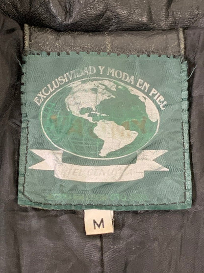 【現状渡し品】【メンズ】 USED DESIGN LEATHER JACKET デザイン レザージャケット アウター 146-250307-me-36-min サイズ：M カラー：ブラック 万代Net店