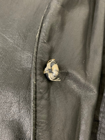 【現状渡し品】【メンズ】 USED DESIGN LEATHER JACKET デザイン レザージャケット アウター 146-250307-me-36-min サイズ：M カラー：ブラック 万代Net店