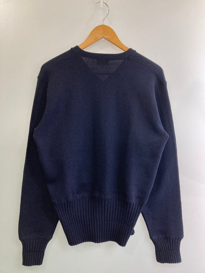 【現状渡し品】【メンズ】  DETROIT KNITTING MILLS 50-60'S レタードセーター 146-250222-ks-02-min サイズ：不明 カラー：ネイビー 万代Net店