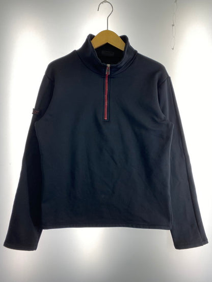 【中古品】【メンズ】  CAVALLERIA TOSCANA カバレリアトスカーナ HALFZIP WEAR ハーフジップ ウエア 長袖トップス 141-250221-me-03-min サイズ：XL カラー：ブラック 黒 万代Net店