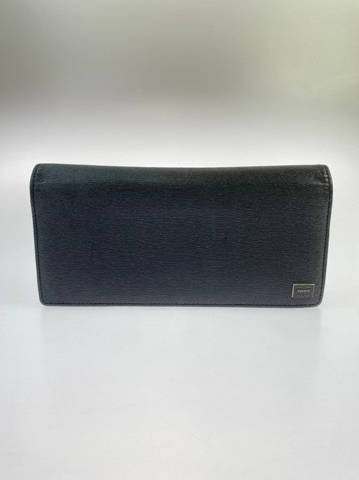 【中古品】【メンズ/レディース】 PORTER ポーター LONG WALLET ロングウォレット 長財布 201-250214-yn-16-min カラー：ブラック 万代Net店