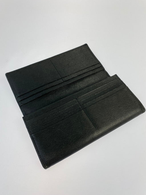 【中古品】【メンズ/レディース】 PORTER ポーター LONG WALLET ロングウォレット 長財布 201-250214-yn-16-min カラー：ブラック 万代Net店