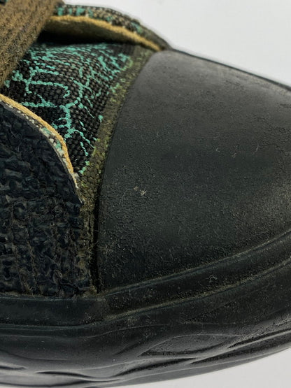 【現状渡し品】【メンズ】 SKATE RAGS スケートラグス 80-90S HI TOP SNEAKER 靴 シューズ スニーカー 162-250211-AS-19-min カラー：ブラック/グリーン系 万代Net店