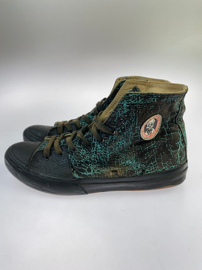 【現状渡し品】【メンズ】 SKATE RAGS スケートラグス 80-90S HI TOP SNEAKER 靴 シューズ スニーカー 162-250211-AS-19-min カラー：ブラック/グリーン系 万代Net店