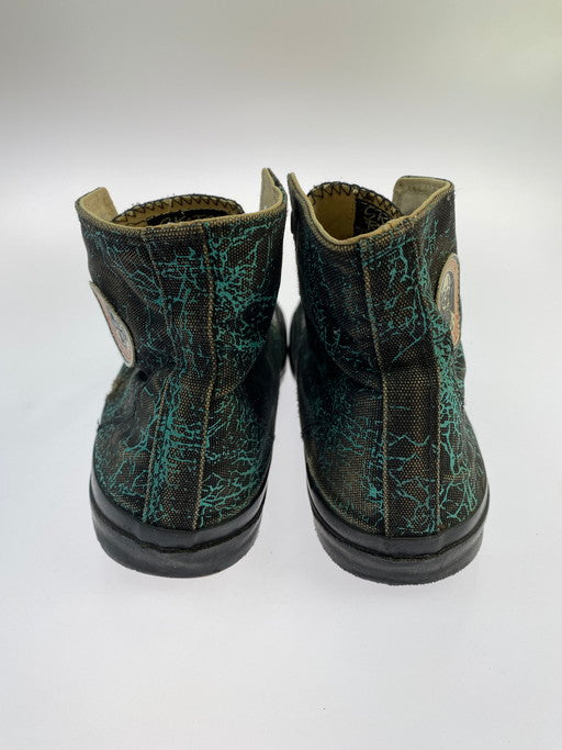 【現状渡し品】【メンズ】 SKATE RAGS スケートラグス 80-90S HI TOP SNEAKER 靴 シューズ スニーカー 162-250211-AS-19-min カラー：ブラック/グリーン系 万代Net店