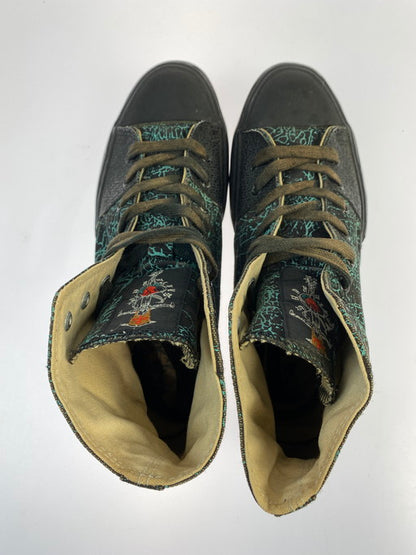 【現状渡し品】【メンズ】 SKATE RAGS スケートラグス 80-90S HI TOP SNEAKER 靴 シューズ スニーカー 162-250211-AS-19-min カラー：ブラック/グリーン系 万代Net店